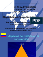 Variabilidad en la evaluación del concreto con cilindros