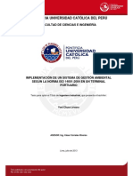 Chura Yoel Sistema Gestion Ambiental Norma Iso 14001 2004 Terminal Portuario PDF