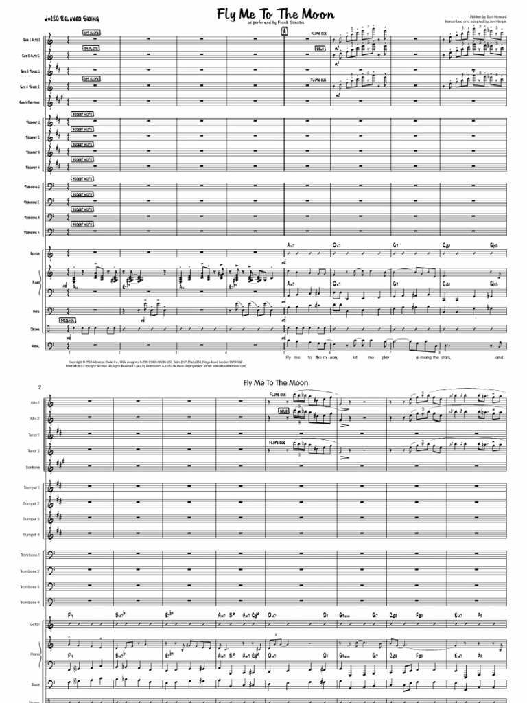 Fly Me To The Moon Big Band Pdf