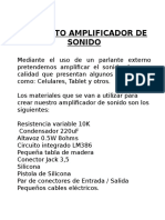 Proyecto Amplificador de Sonido