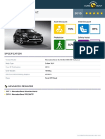 Euroncap 2015 Mercedes Benz GLC Datasheet PDF