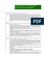 Pasos A Seguir para Una Investigación Según Roberto Hernández Sampieri1