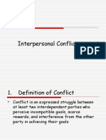 Unit 5: Interpersonal Conflict