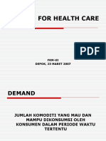 Demand For Health Care