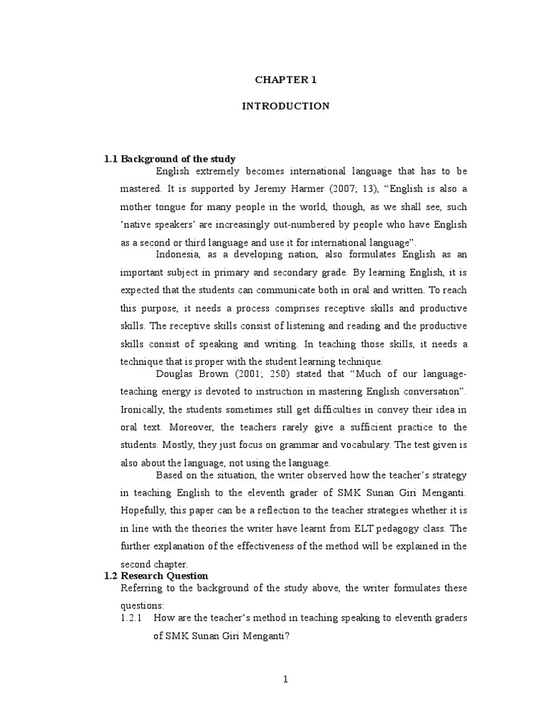 Teaching Speaking Skills in Indonesia | PDF | Second Language | Teachers