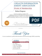 Ahima Certificationcard