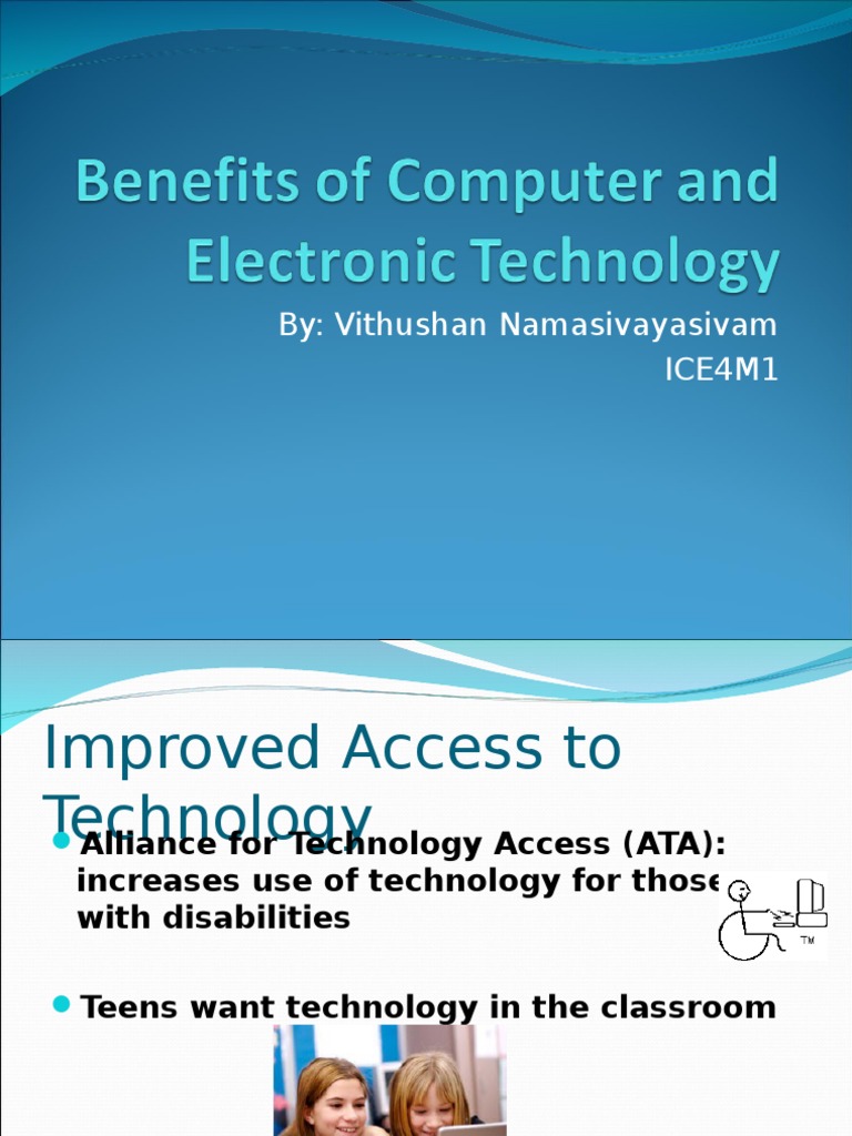 7. Benefits of Computer and Electronic Technology Efficient Energy