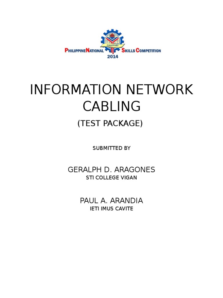 Information Network Cabling: (Test Package) | PDF