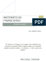 MATEMÁTICAS FINANCIERAS Generalidades