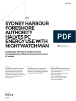 Sydney Harbour Foreshore Authority Halves Pc Energy Use with 1E Nightwatchman