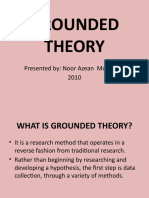 Grounded Theory: Presented By: Noor Azean Mohamed 2010