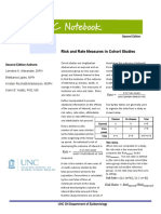 3.2 Risk Rate Measures Cohort Studies