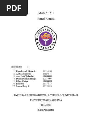 Makalah Jurnal Khusus
