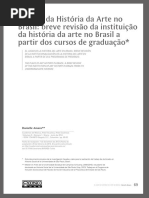 O Lugar Da História Da Arte No Brasil
