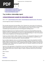 Internship Report Acknowledgement Sample | PDF