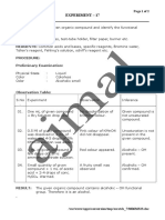 Identifying Functional Groups in an Organic Compound