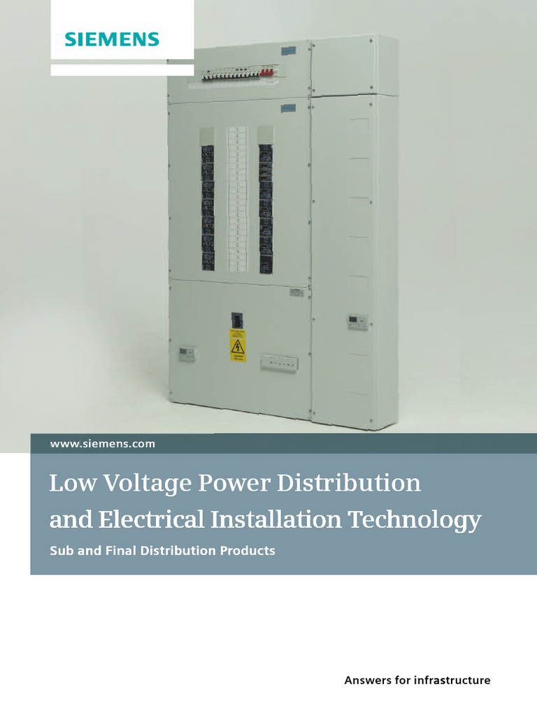 Siemens ALPHA BS Sub and Final Distribution Catalogue | PDF | Mains ...