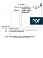 Risk Assessment Form