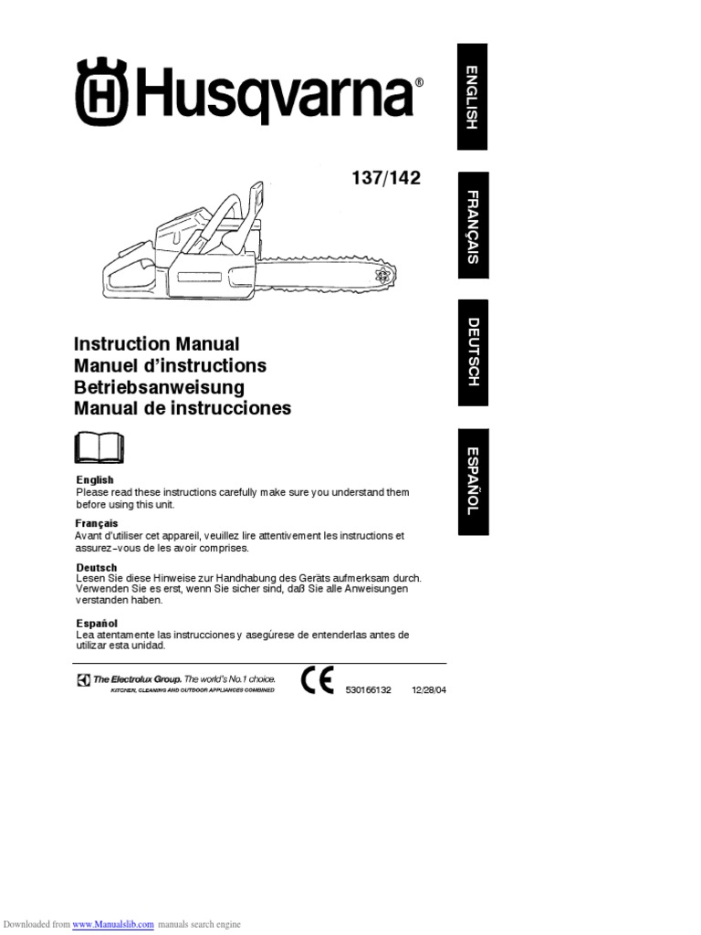 Husqvarna - Manual - 137 - 142 | PDF | Carburetor | Mechanical.