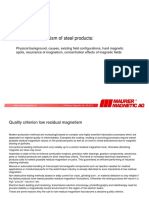 Residual Magnetism of Steel Products