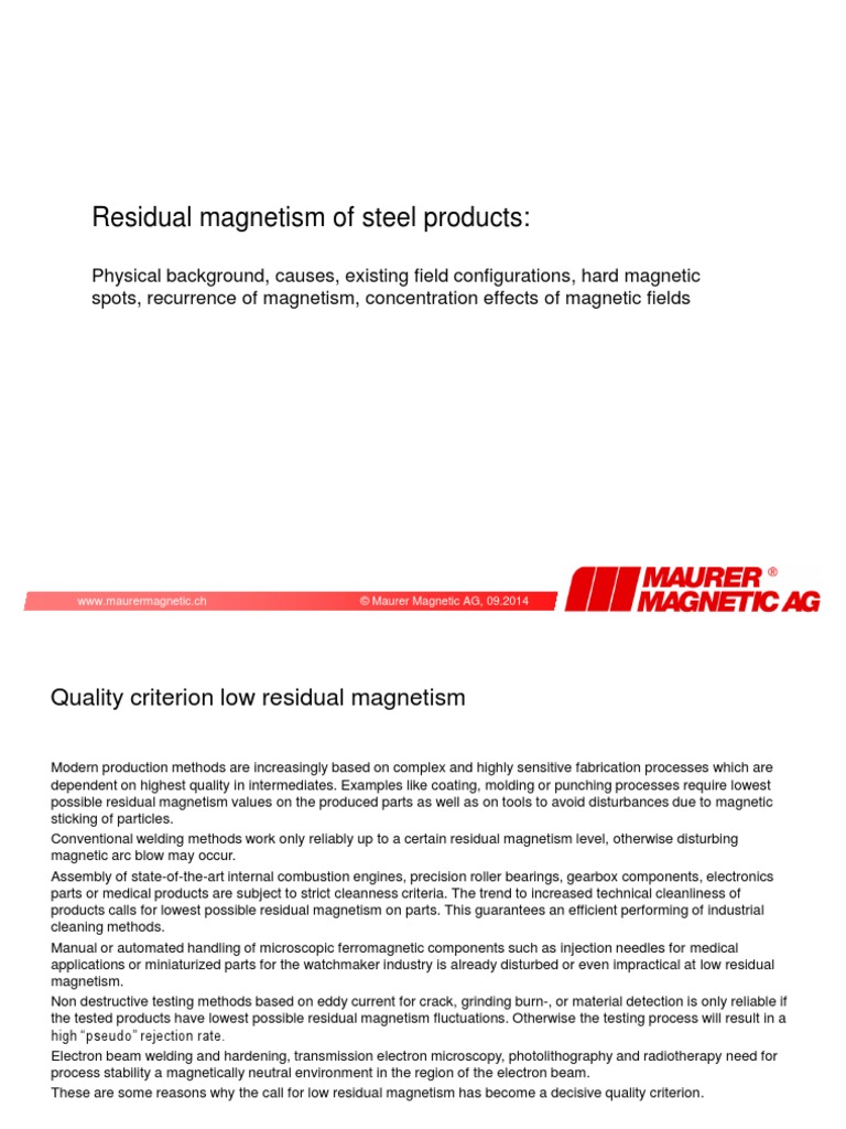 Residual of Steel Products Field