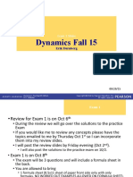 Dynamics Exam 1 Slides