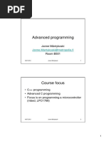Advanced Programming Slides Preliminary