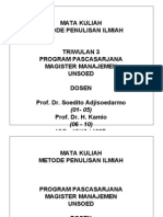 Download METODE PENULISAN ILMIAH by Bambang Waluyojati SKom SN2954715 doc pdf