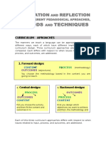 Reflection About Different Pedagogical Aproaches 