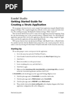 Exadel Studio: Getting Started Guide For Creating A Struts Application