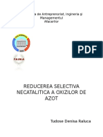 Reducerea Selectiva Necatalitica A Oxizilor de Azot