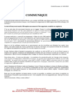 COMMUNIQUE de PRESSE - Plan de Licenciements General Electric Massy - 14 01 2016