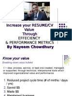 Increase Your CV by Performace Matrix