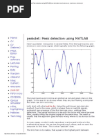 Peakdet - Peak Detection Using MATLAB (Non-Derivative Local Extremum, Maximum, Minimum)