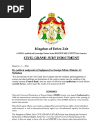 Episcopal See of Debre Zeit's Civil Grand Jury Indictment