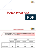 Demostrativos y Posesivos