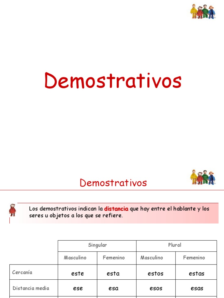 Ejemplos de Pronombres Demostrativos | PDF | Artes del Lenguaje y ...