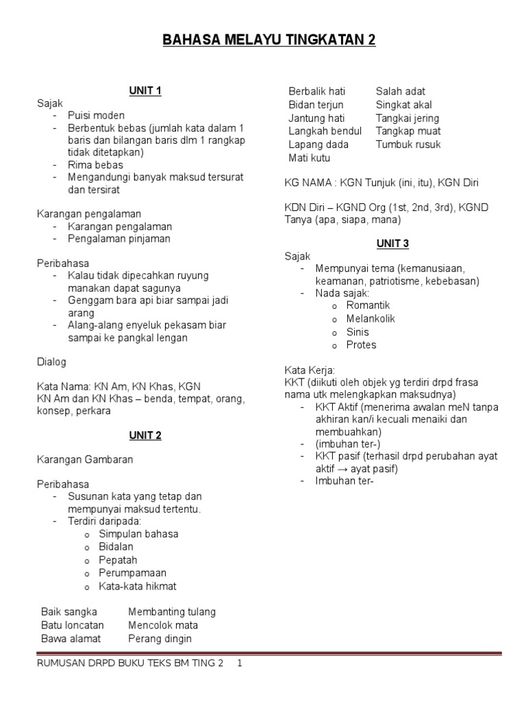 Buku Teks Bahasa Melayu Tingkatan 2 Jawapan Give Therapy
