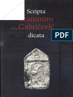 Scripta Branimiro Gabričevć Dicata (Zbornik Radova Posvećenih Branimiru Gabričeviću)