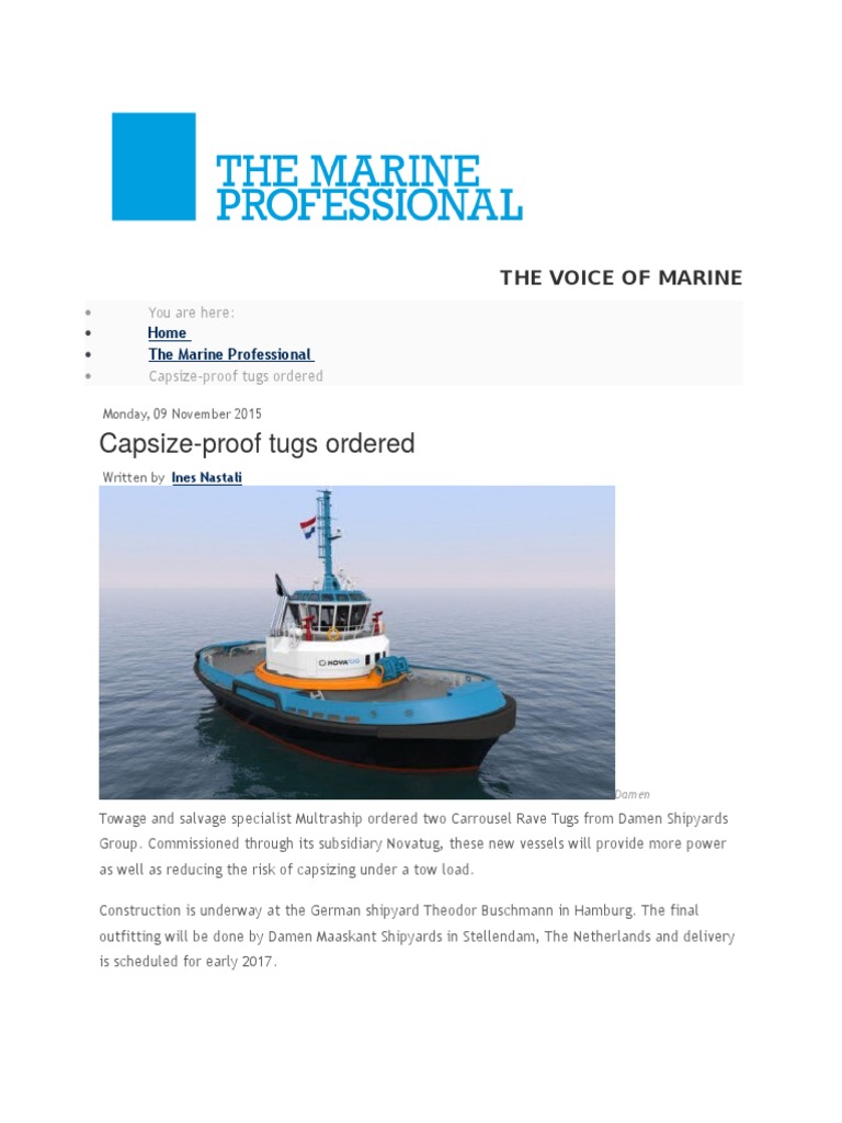 Tug Boats | PDF | Technology & Engineering
