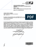 Documento de aviso de cambio de titular