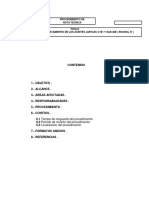 Valores de Prueba para líquidos dieléctricos Impregnantes que contengan M/DBT