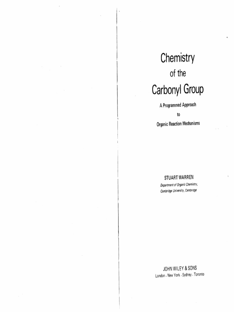 Chemistry of The Carbonyl Group | PDF