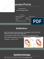 Topic List Placenta Previa