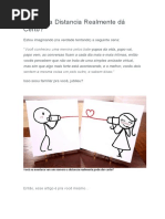 Namoro a Distancia Realmente Dá Certo