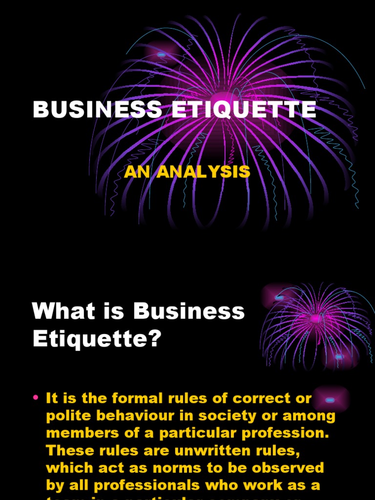 Global Business Etiquette Guide | PDF
