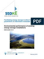 Environmental Performance of Existing Energy Storage Installations