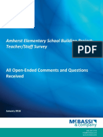 Amherst teachers/staff survey comments