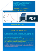 Φασματομετρία UV-Vis 