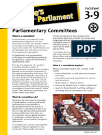 Factsheet 3.9 ParliamentaryCommittees
